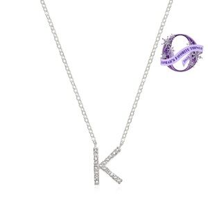 Amelia Rose | Dainty Diamond K Initial Necklace